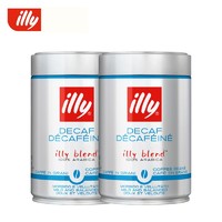 illy 意利 意大利进口 意利（illy）拉比卡低因咖啡豆250g*2罐