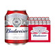 PLUS会员、有券的上：Budweiser 百威 淡色拉格啤酒 255ml*12听 整箱装 mini罐