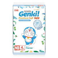 nepia 妮飘 哆啦A梦Genki!纸尿裤NB4片