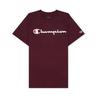 Champion 男女款圆领短袖T恤 GT23H-Y06794 深红色 XS