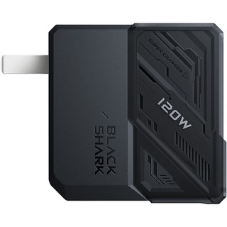BLACK SHARK 黑鲨 星流 氮化镓手机充电器 USB-A 120W 黑色+Type-C 120W 数据线 尼龙编织 1m 黑色
