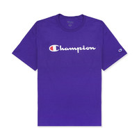 Champion 男女款圆领短袖T恤 GT23H-Y06794 蓝紫色 XS