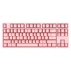 PLUS会员：ikbc W200 2.4GHz 87键 无线机械键盘 粉色（cherry青轴、PBT）