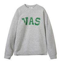 VAS&CO 男女款圆领卫衣 SLFS018 花灰色 XL