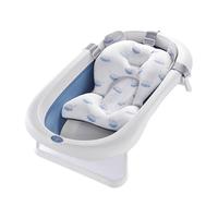 蒂爱 婴儿洗澡盆折叠抑菌浴盆婴儿浴盆套装新生儿童洗澡桶抑菌澡盆