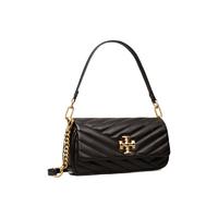 TORY BURCH KIRA CHEVRON系列 女士小号翻盖肩背包 90456 黑色