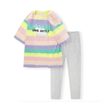 balabala 巴拉巴拉 208221119028-00437 女童甜美套装 黄紫色调 120cm