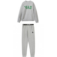 VAS&CO 男女款卫衣休闲裤套装 SLFS01 2件套 灰色 M