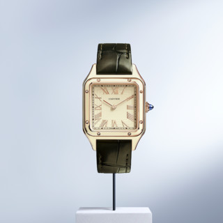 Cartier 卡地亚 SANTOS-DUMONT腕表系列 31.4毫米手动上链腕表 玫瑰金款