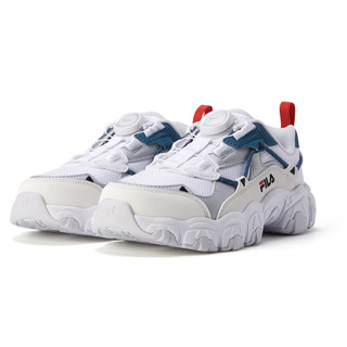 FILA 斐乐 HERITAGE-FHT系列 K15B211113FWS 男童猫爪3代运动鞋 春季款 斐乐白/银色 39码