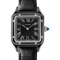 Cartier 卡地亚 SANTOS-DUMONT腕表系列 31.4毫米手动上链腕表 精钢款