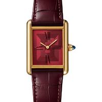 Cartier 卡地亚 TANK LOUIS CARTIER腕表系列 手动上链腕表 红色表盘款