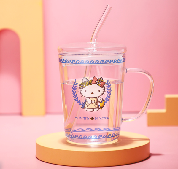 大英博物馆 Hello Kitty联名款 玻璃吸管杯