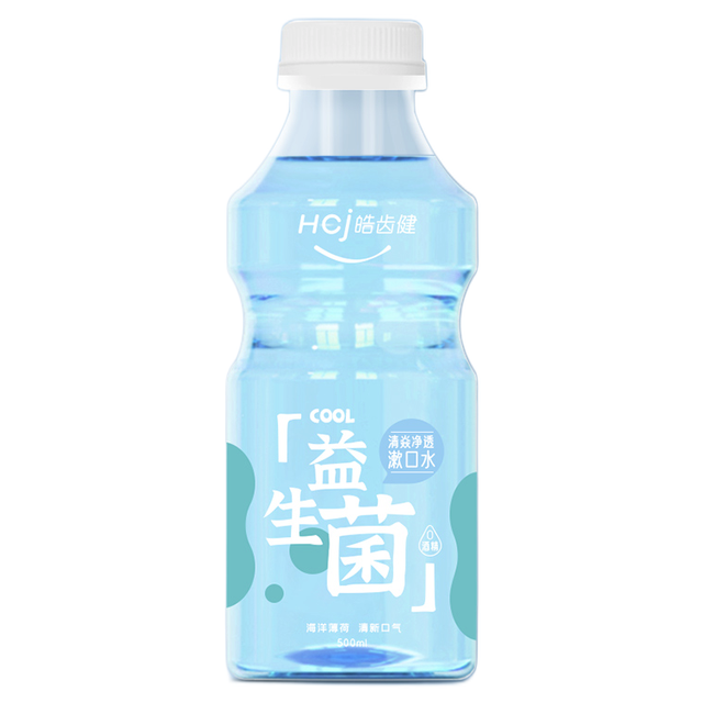 皓齿健 益生菌清焱净透漱口水 海洋薄荷 500ml