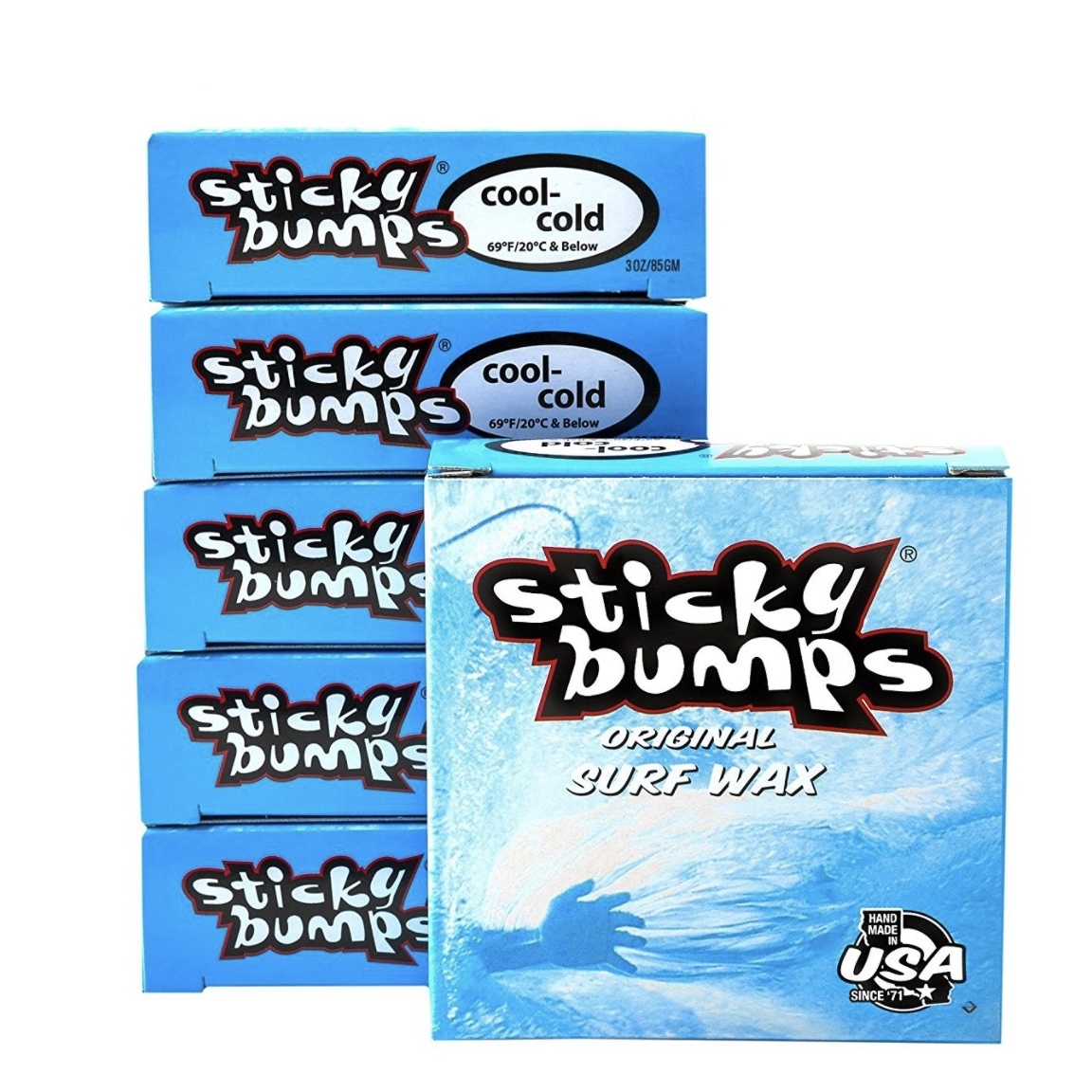 sticky bumps 冲浪板蜡 cool-cold 80g/盒 6盒装