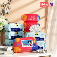 Disney 迪士尼 婴儿湿巾纸巾新生手口屁专用宝宝幼儿童家庭实惠80抽3大包
