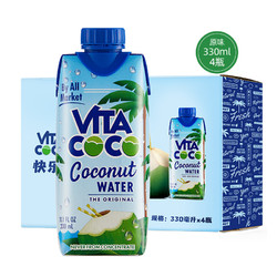 VITA COCO 唯他可可 椰子水 天然原味 330ml*4瓶