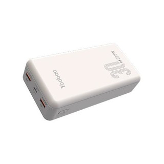 Yoobao 羽博 YB-30DQ 移动电源 雪山白 30000mAh Type-C 22.5W 双向快充