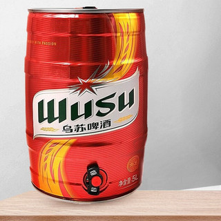 WUSU 乌苏啤酒 红乌苏啤酒 5L