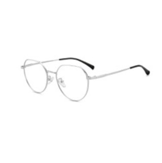 JingPro 镜邦 31259 银色合金眼镜框+1.56折射率 防蓝光镜片