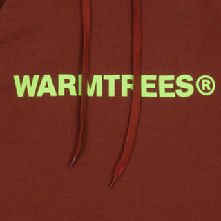 WARMTREES 男女款连帽卫衣 2020-18078 暗红色 XS