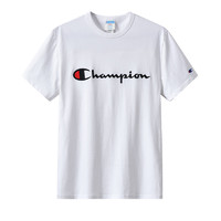 Champion 男女款圆领短袖T恤 T1919G 白色 M