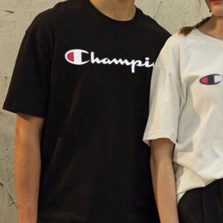 Champion 男女款圆领短袖T恤 T1919G 黑色 S