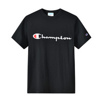 Champion 男女款圆领短袖T恤 T1919G 黑色 M