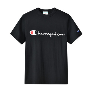 Champion 男女款圆领短袖T恤 T1919G 黑色 M