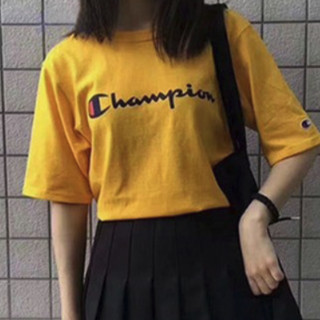 Champion 男女款圆领短袖T恤 T1919G 亮黄色 M