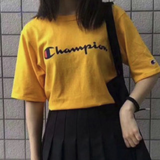 Champion 男女款圆领短袖T恤 T1919G 亮黄色 L