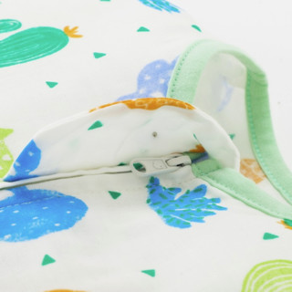 米乐鱼 缤纷绿植系列 婴儿短袖分腿睡袋 仙人掌 90*52cm