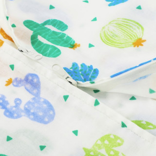米乐鱼 缤纷绿植系列 婴儿短袖分腿睡袋 仙人掌 90*52cm