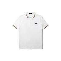 FRED PERRY 佛莱德·派瑞 男士短袖POLO衫 FPXPOCM3600XM 白色/姜黄 L