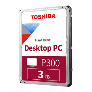 TOSHIBA 东芝 P300系列 3.5英寸 台式机硬盘 3TB (PMR、7200rpm、64MB) HDWD130