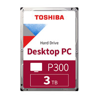 TOSHIBA 东芝 3TB 台式机机械硬盘 64MB 7200RPM SATA接口 P300系列(HDWD130)
