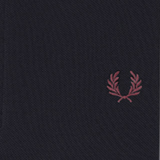 FRED PERRY 佛莱德·派瑞 男士短袖POLO衫 FPXPOCM3600XM 黑色/酒红 XS