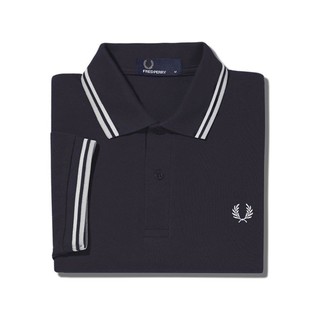 FRED PERRY 佛莱德·派瑞 男士短袖POLO衫 FPXPOCM3600XM 海军蓝/白色 M