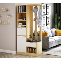 米客米家 箱框结构鞋柜 田园橡木色80*35*180cm