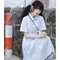 尺呎间 JK制服 紫阳女子 泰式盛夏服连衣裙 水蓝色