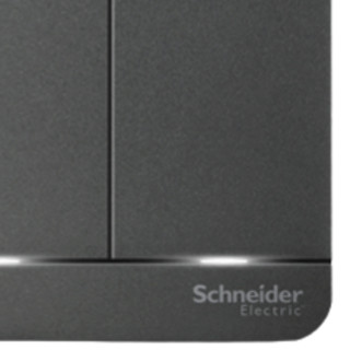 Schneider Electric 施耐德电气 AvatarOn绎尚系列 三开双控开关 荧光灰 LED款