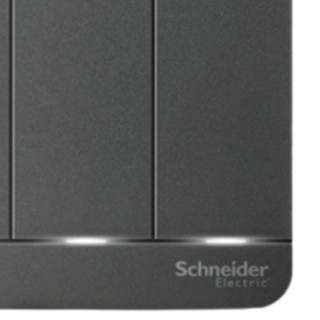 Schneider Electric 施耐德电气 AvatarOn绎尚系列 四开单控开关 荧光灰 LED款