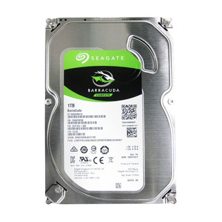 SEAGATE 希捷 酷鱼BarraCuda系列 3.5英寸 台式机硬盘 1TB (PMR、7200rpm、64MB) ST1000DM010