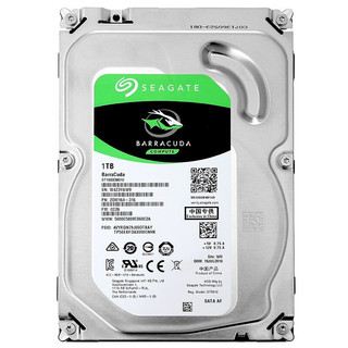 SEAGATE 希捷 酷鱼BarraCuda系列 3.5英寸 台式机硬盘 1TB (PMR、7200rpm、64MB) ST1000DM010