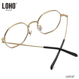 LOHO防蓝光近视眼镜女可配度数平光显脸小眼镜男框架韩版潮素颜镜