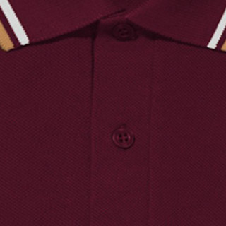 FRED PERRY 佛莱德·派瑞 男士短袖POLO衫 FPXPOCM3600XM 酒红色/黄色 XL