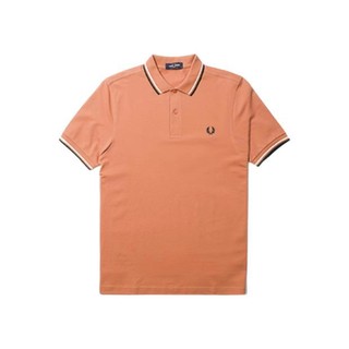 FRED PERRY 佛莱德·派瑞 男士短袖POLO衫 FPXPOCM3600XM 橙色/黑色 S