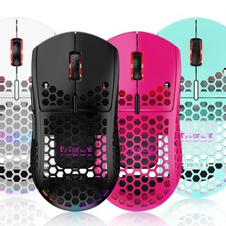 因科特 G pro 2.4G双模鼠标 19000DPI RGB 薄荷色+黑粉紫套件