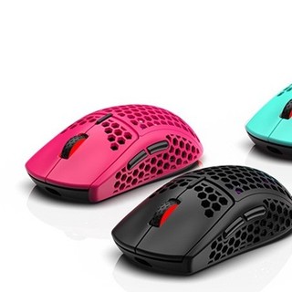 因科特 G pro 2.4G双模鼠标 19000DPI RGB 薄荷色+黑粉紫套件