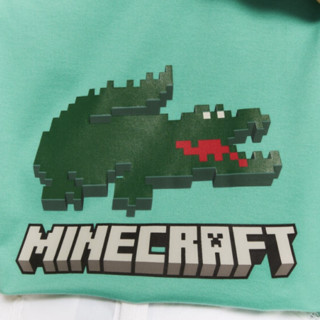 LACOSTE 拉科斯特 X MINECRAFT 男女款圆领短袖T恤 TH5038 绿色 XS